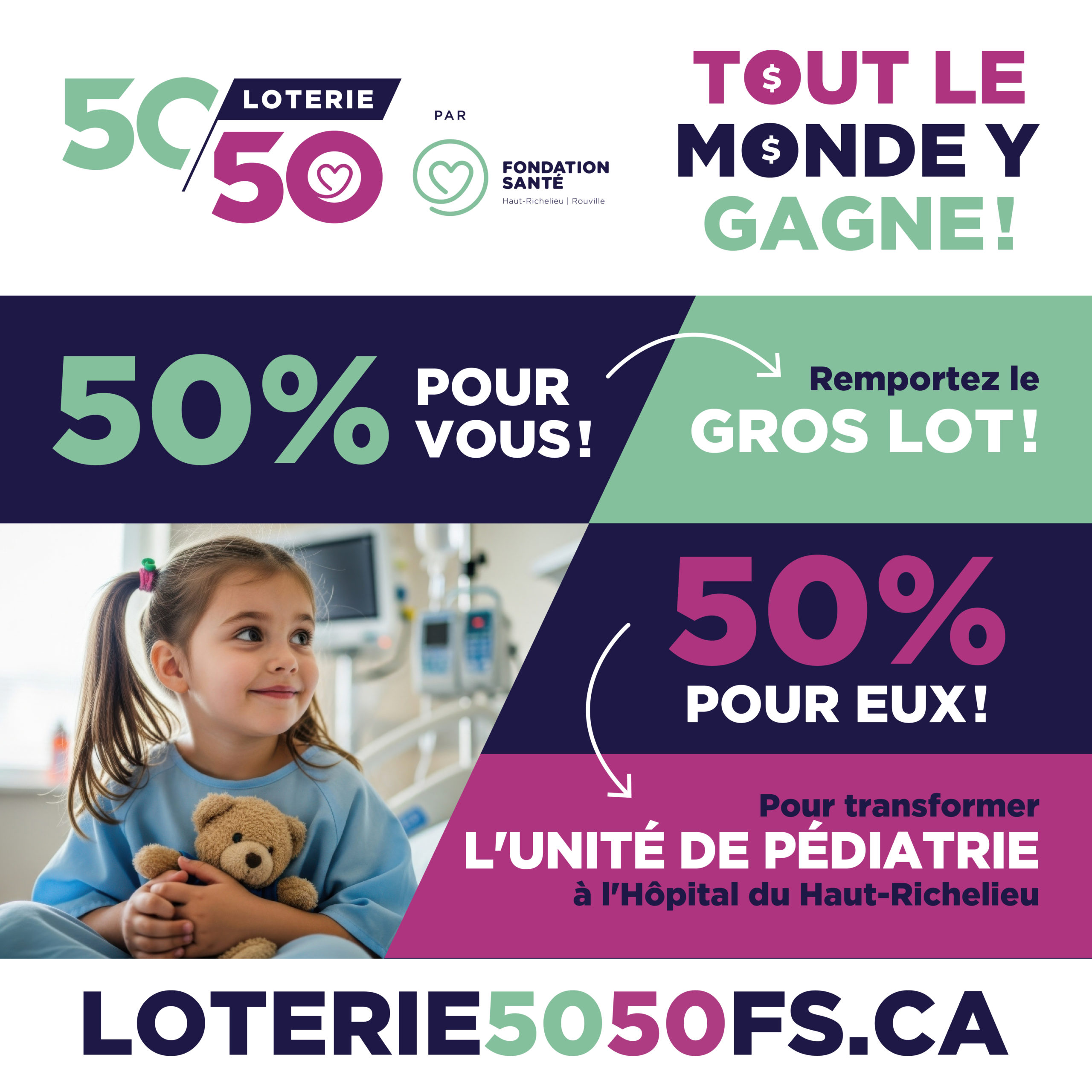 Loterie 50/50 - Fondation Santé